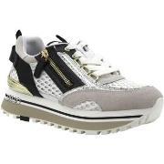 Chaussures Liu Jo Maxi Wonder 72 Sneaker Donna White Black BA4057TX258