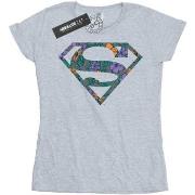 T-shirt Dc Comics Superman Floral Logo 1