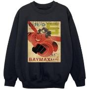 Sweat-shirt enfant Disney Big Hero 6 Baymax Flying Baymax Newspaper