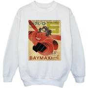 Sweat-shirt enfant Disney Big Hero 6 Baymax Flying Baymax Newspaper