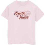 T-shirt Disney Obi-Wan Kenobi Darth Vader Ribbon Font