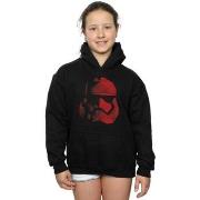 Sweat-shirt enfant Disney The Last Jedi Stormtrooper Red Cubist Helmet