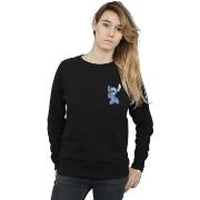 Sweat-shirt Disney Lilo And Stitch Stitch Backside Breast Print