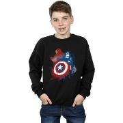 Sweat-shirt enfant Marvel Captain America Civil War Painted Vs Iron Ma...