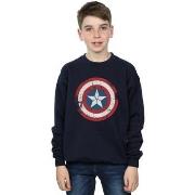 Sweat-shirt enfant Marvel Captain America Civil War Distressed Shield