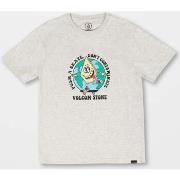 T-shirt enfant Volcom Camiseta niño Dontcontaminate - Bone Heather