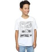 T-shirt enfant Disney Cars Jackson Storm Blueprint