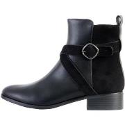 Boots The Divine Factory Bottines Plates Cuir