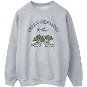 Sweat-shirt Disney Chip 'n Dale Green Vibes Only