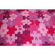 Tapis Rugsx Tapis enfant PUZZLES violet 100x300 cm