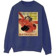 Sweat-shirt Disney Big Hero 6 Baymax Flying Baymax Newspaper