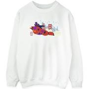Sweat-shirt Disney Big Hero 6 Baymax Hiro Bridge