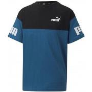 T-shirt enfant Puma TEE SHIRT JR P PWR CLB - LAKE BLUE - 128