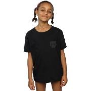T-shirt enfant Marvel Black Panther Black On Black Chest Print
