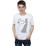 T-shirt enfant Disney Frozen Elsa Christmas Silhouette