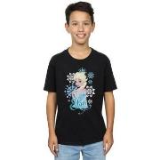 T-shirt enfant Disney Frozen Elsa Snowflakes