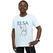 T-shirt enfant Disney Frozen Elsa Profile Sketch