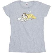 T-shirt Disney Beauty And The Beast Belle Reading