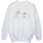 Sweat-shirt enfant Disney Lady And The Tramp Spaghetti Outline