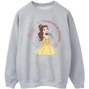 Sweat-shirt Disney Beauty And The Beast I'd Rather Be Reading