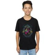 T-shirt enfant Harry Potter Neon Hogwarts Crest