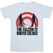 T-shirt enfant Marvel The Falcon And The Winter Soldier Shield Silhoue...