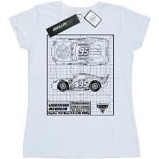 T-shirt Disney Cars Lightning McQueen Blueprint