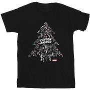 T-shirt enfant Marvel Captain America Christmas Tree