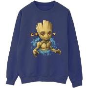 Sweat-shirt Guardians Of The Galaxy Groot Flowers