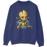 Sweat-shirt Guardians Of The Galaxy Groot Flowers