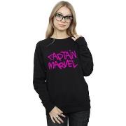 Sweat-shirt Marvel Captain Spray Text