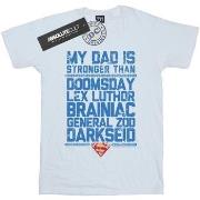 T-shirt enfant Dc Comics My Dad Is Stronger Than