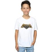 T-shirt enfant Dc Comics Justice League Movie Batman Logo Textured