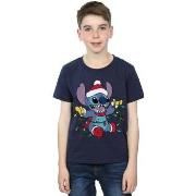 T-shirt enfant Disney Lilo And Stitch Christmas Lights