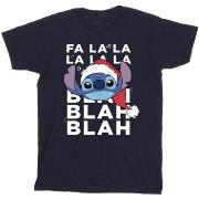 T-shirt enfant Disney Lilo And Stitch Christmas Blah Blah Blah