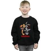 Sweat-shirt enfant Dessins Animés Bugs Bunny And Lola Valentine's Day