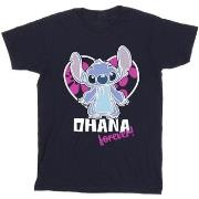 T-shirt enfant Disney Lilo And Stitch Ohana Forever Heart