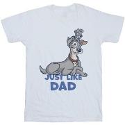 T-shirt enfant Disney Lady And The Tramp Just Like Dad