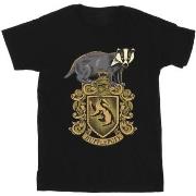 T-shirt enfant Harry Potter Hufflepuff Sketch Crest