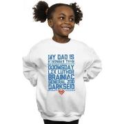 Sweat-shirt enfant Dc Comics My Dad Is Stronger Than