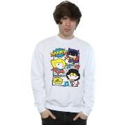 Sweat-shirt Dc Comics Chibi Super Friends Dance