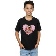 T-shirt enfant Dessins Animés Taz Valentine's Day Crazy In Love