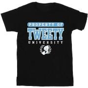 T-shirt enfant Dessins Animés Tweety Property Of University