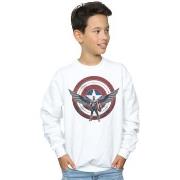 Sweat-shirt enfant Marvel Falcon And The Winter Soldier Captain Americ...