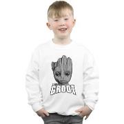 Sweat-shirt enfant Marvel Guardians Of The Galaxy Groot Face