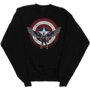 Sweat-shirt Marvel Falcon And The Winter Soldier Captain America Shiel...