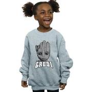 Sweat-shirt enfant Marvel Guardians Of The Galaxy Groot Face