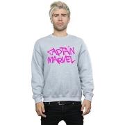 Sweat-shirt Marvel Captain Spray Text