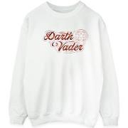 Sweat-shirt Disney Obi-Wan Kenobi Darth Vader Ribbon Font