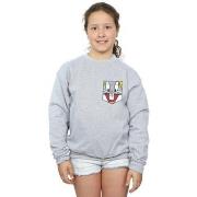 Sweat-shirt enfant Dessins Animés Bugs Bunny Face Faux Pocket